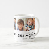 Beste Mama je Muttertag FotoCollage Kaffeetasse (VorderseiteRechts)