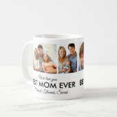 Beste Mama je Muttertag FotoCollage Kaffeetasse (Vorderseite Links)