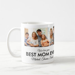 Beste Mama je Muttertag FotoCollage Kaffeetasse