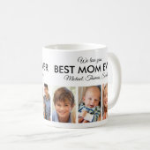 Beste Mama je Muttertag FotoCollage Kaffeetasse (VorderseiteRechts)