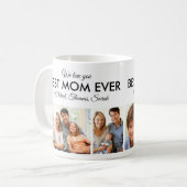 Beste Mama je Muttertag FotoCollage Kaffeetasse (Vorderseite Links)