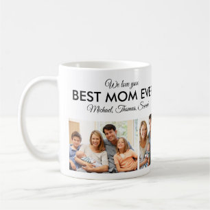Beste Mama je Muttertag FotoCollage Kaffeetasse