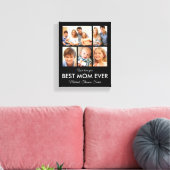 Beste Mama je Muttertag FotoCollage Leinwanddruck (Insitu (Wohnzimmer))