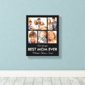 Beste Mama je Muttertag FotoCollage Leinwanddruck (Insitu (Holzboden))