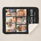 Beste Mama je Muttertag FotoCollage Sherpadecke (Vorderseite (Horizontal))