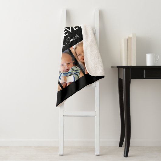 Beste Mama je Muttertag FotoCollage Sherpadecke (Beispiel)