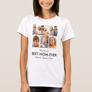 Beste Mama je Muttertag FotoCollage T-Shirt