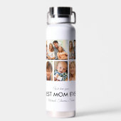 Beste Mama je Muttertag FotoCollage Trinkflasche (Rückseite)