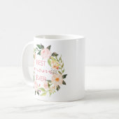 BESTE MAMA JE/Muttertag/Geburtstag/Blumenstrauß3 Kaffeetasse (Vorderseite Links)