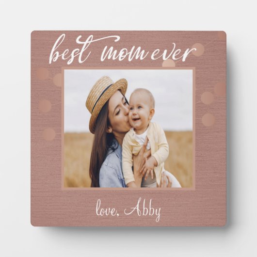 Beste Mama je Muttertag Geschenk für kundenspezifi Fotoplatte (Vorderseite)