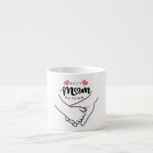 Beste Mama je, Muttertag, Geschenk für Mama Espressotasse (Vorderseite)