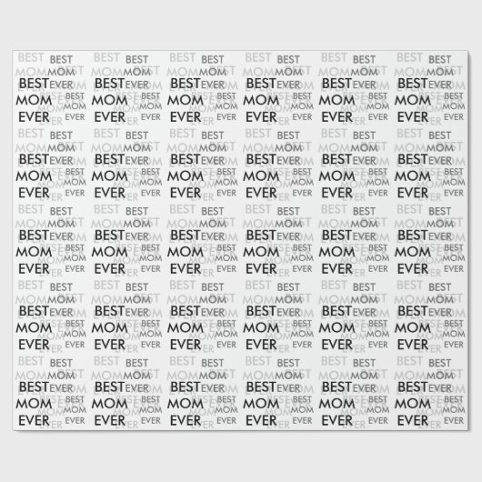 Beste Mama je Muttertag Geschenkpapier (Flach)