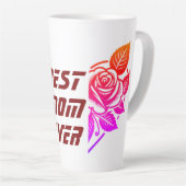 Beste MAMA je - Muttertag glücklich Milchtasse (Rechte Ecke)