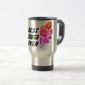 Beste MAMA je - Muttertag glücklich Reisebecher (VorderseiteRechts)
