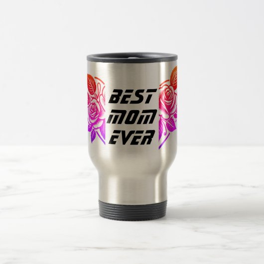Beste MAMA je - Muttertag glücklich Reisebecher (Mittel)