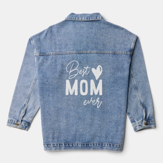 Beste Mama je Muttertag Jeansjacke (Rückseite)