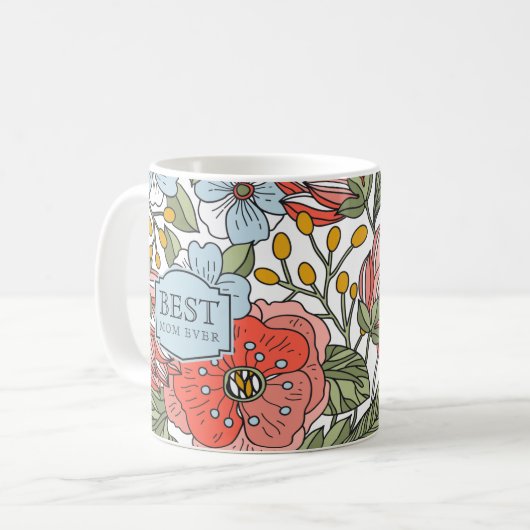 Beste Mama je Muttertag Kaffeetasse (Vorderseite Links)