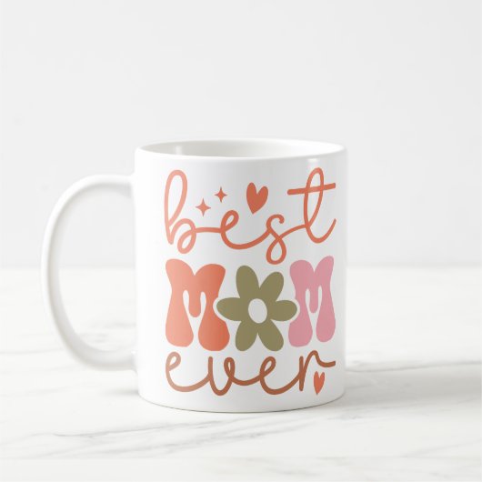 Beste Mama je Muttertag Kaffeetasse (Links)