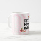 Beste Mama je Muttertag Kaffeetasse (Vorderseite Links)