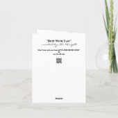 Beste Mama je Muttertag Karte (Rückseite)