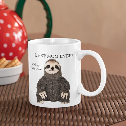 Beste Mama je Muttertag Niedliche Faultier Liebe Kaffeetasse
