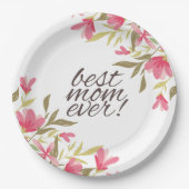 Beste Mama je Muttertag | Papierteller (Vorderseite)