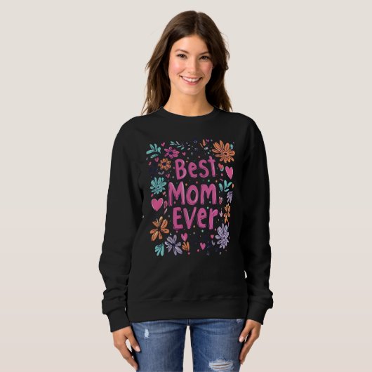 Beste Mama je, Muttertag Sweatshirt (Vorne ganz)