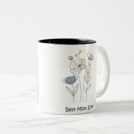Beste Mama je Muttertag Zweifarbige Tasse