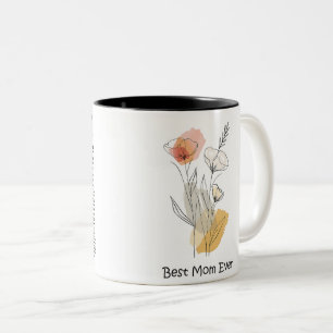 Beste Mama je Muttertag Zweifarbige Tasse