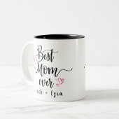Beste Mama je Muttertag Zweifarbige Tasse (Vorderseite Links)