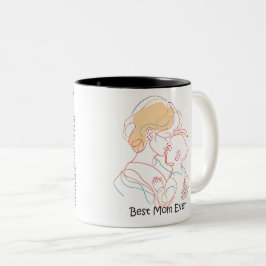 Beste Mama je Muttertag Zweifarbige Tasse