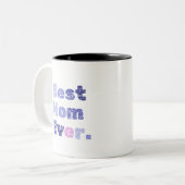 Beste Mama je Muttertag Zweifarbige Tasse (Vorderseite Links)
