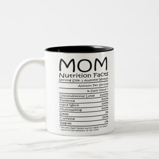 Beste Mama je Muttertag Zweifarbige Tasse (Links)