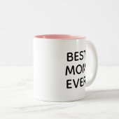 Beste Mama je | Muttertag Zweittonkaffee Tasse (VorderseiteRechts)