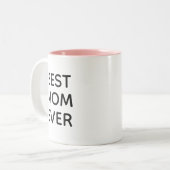 Beste Mama je | Muttertag Zweittonkaffee Tasse (Vorderseite Links)
