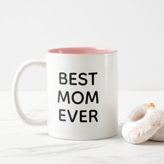 Beste Mama je | Muttertag Zweittonkaffee Tasse (Mit Donut)