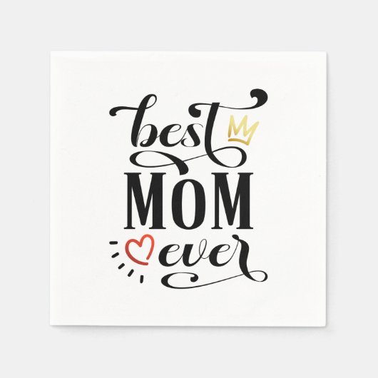 Beste Mama je Muttertagsangebot | Serviette (Vorderseite)