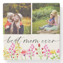 Beste Mama je Muttertagsfoto Collage Floral