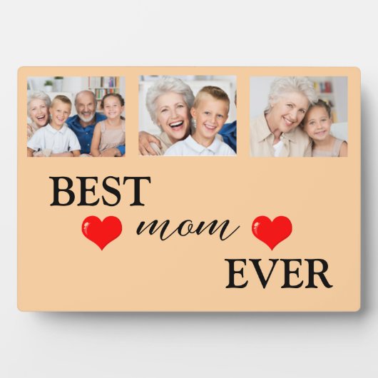 Beste Mama je | Muttertagsfoto-Collage Fotoplatte (Vorderseite)