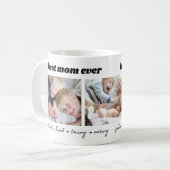Beste Mama je Muttertagsfoto-Collage Kaffeetasse (Vorderseite Links)