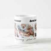 Beste Mama je Muttertagsfoto-Collage Kaffeetasse (Mittel)