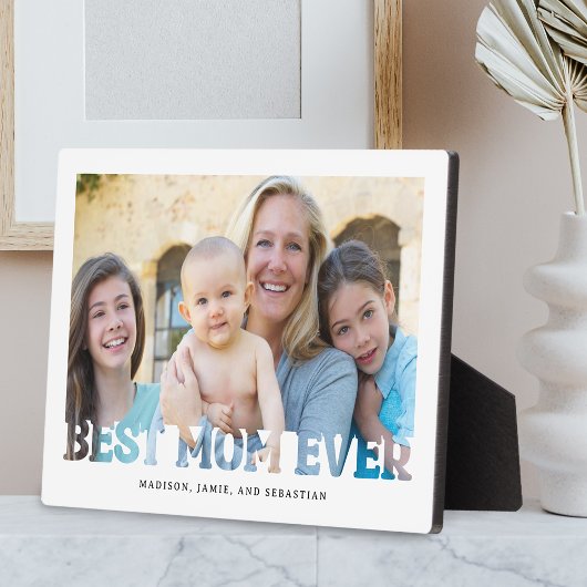 Beste Mama je Muttertagsgeschenk Foto Fotoplatte