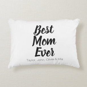 Beste Mama je, Muttertagsgeschenk - Kindernamen Dekokissen