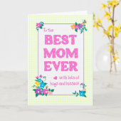 Beste Mama je Muttertagskarte Karte (Gelbe Blume)