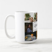 Beste Mama je nach Fotocollage Moderne Kaffeetasse (Links)