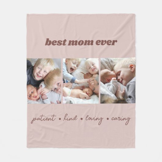Beste Mama je nach Kundenwunsch Fleecedecke (Vorderseite)