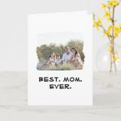 Beste Mama je nach Muttertag  Foto Karte (Gelbe Blume)
