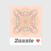 Beste Mama je Nahtlos, kundenspezifisch geschnitte Aufkleber (Blatt)