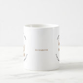 Beste Mama je Name Gold Künstlerisches Skript Kaffeetasse (Mittel)