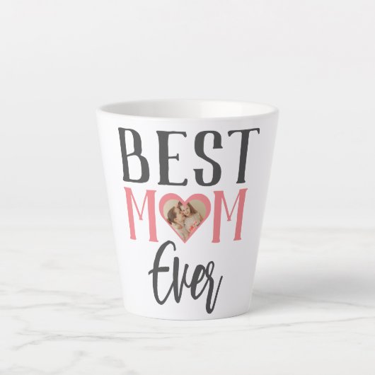 Beste Mama je | Niedlich 1 Foto glückliche Mütter  Milchtasse (Vorderseite)